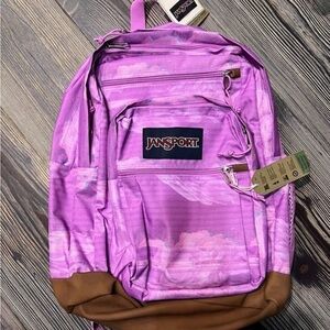 Jansport Lavender and Tan Backpack
